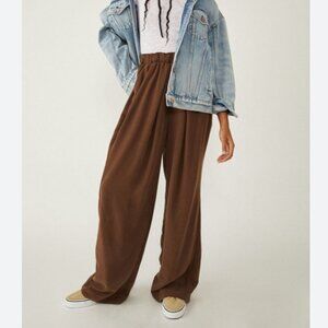 Free People Nothin' to Say Pleated Trouser in Brown